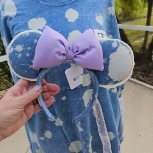 Walt Disney World Jersey & Matching Mouse Ears Headband NWT Women's LARGE